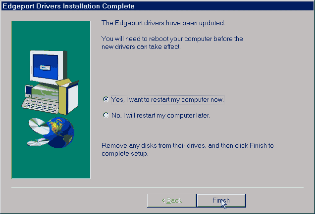 To Install the Edgeport drivers for Microsoft Windows NT4.0